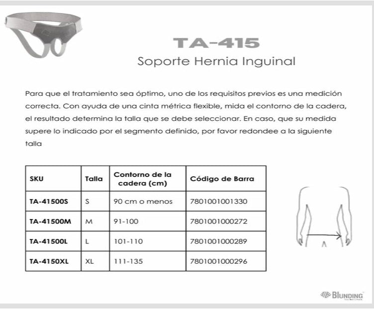 Soporte Para Hernia Inguinal| Blunding| Tallas S/M/L