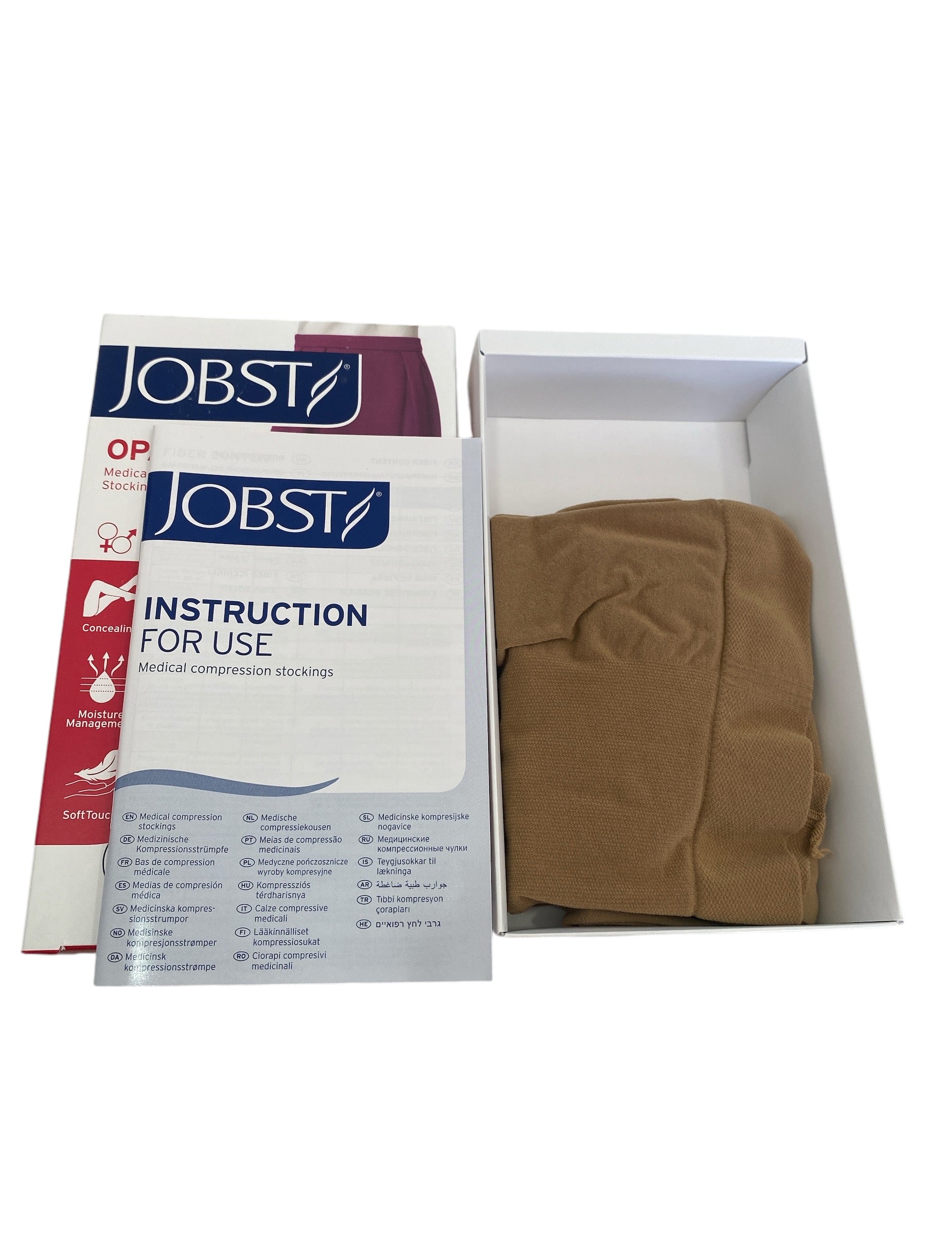 Jobst Opaque | Panty | Compresión 20-30 mmHg | Color Natural | Tallas M/L | Punta Cerrada