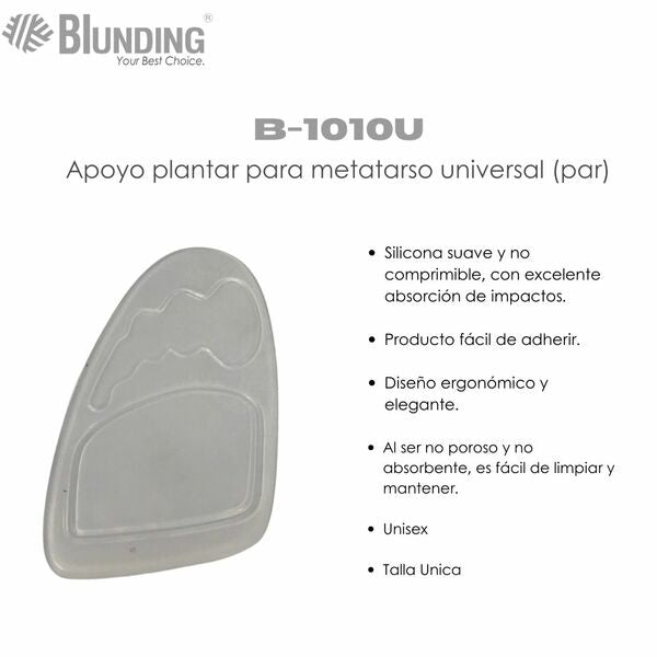 Apoyo plantar para metatarso universal  Blunding