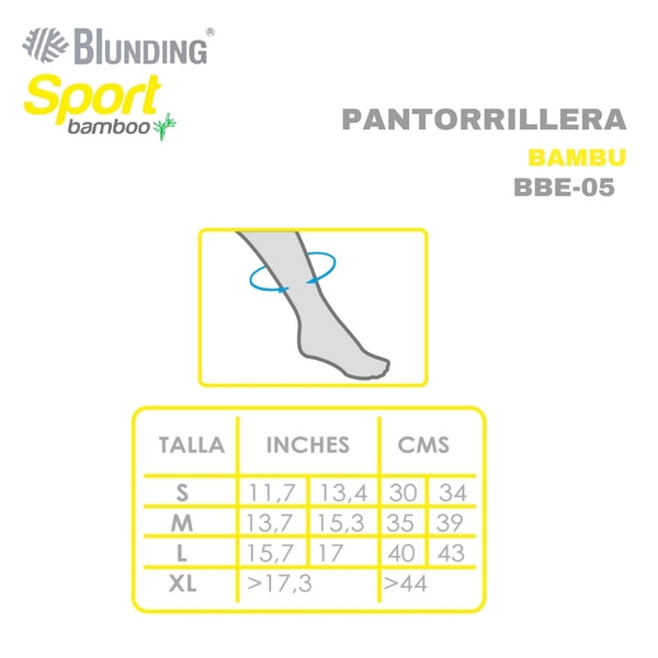 Pantorrillera Bambu | Blunding | Tallas S/M/L/XL