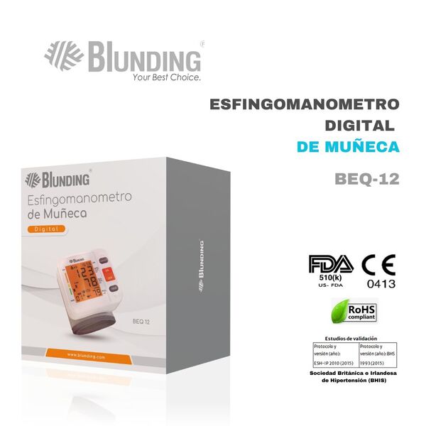 Tensiómetro De Muñeca | Digital | Blunding