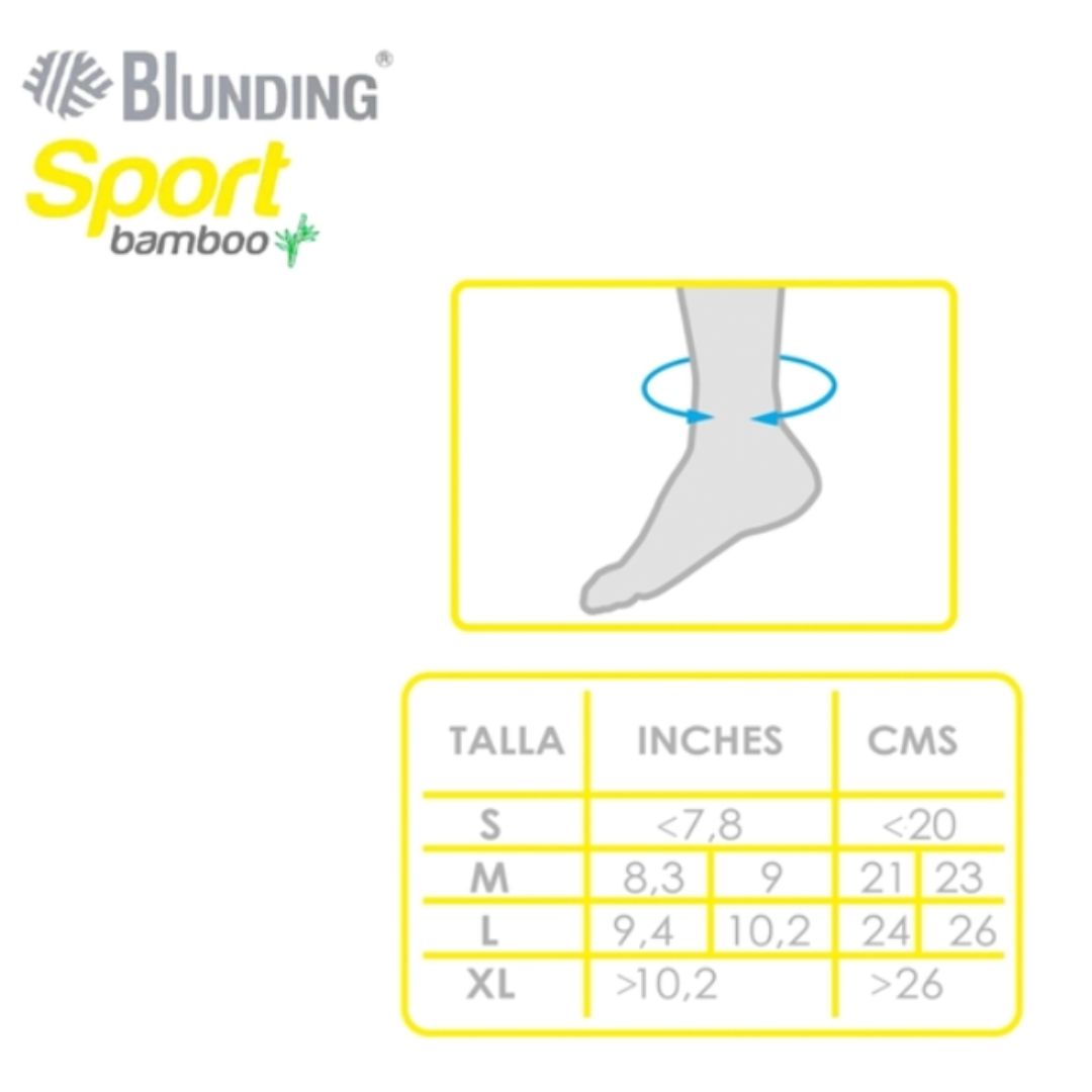 Tobillera Elástica Bambú | Blunding Sport | Talla S, M, L y XL