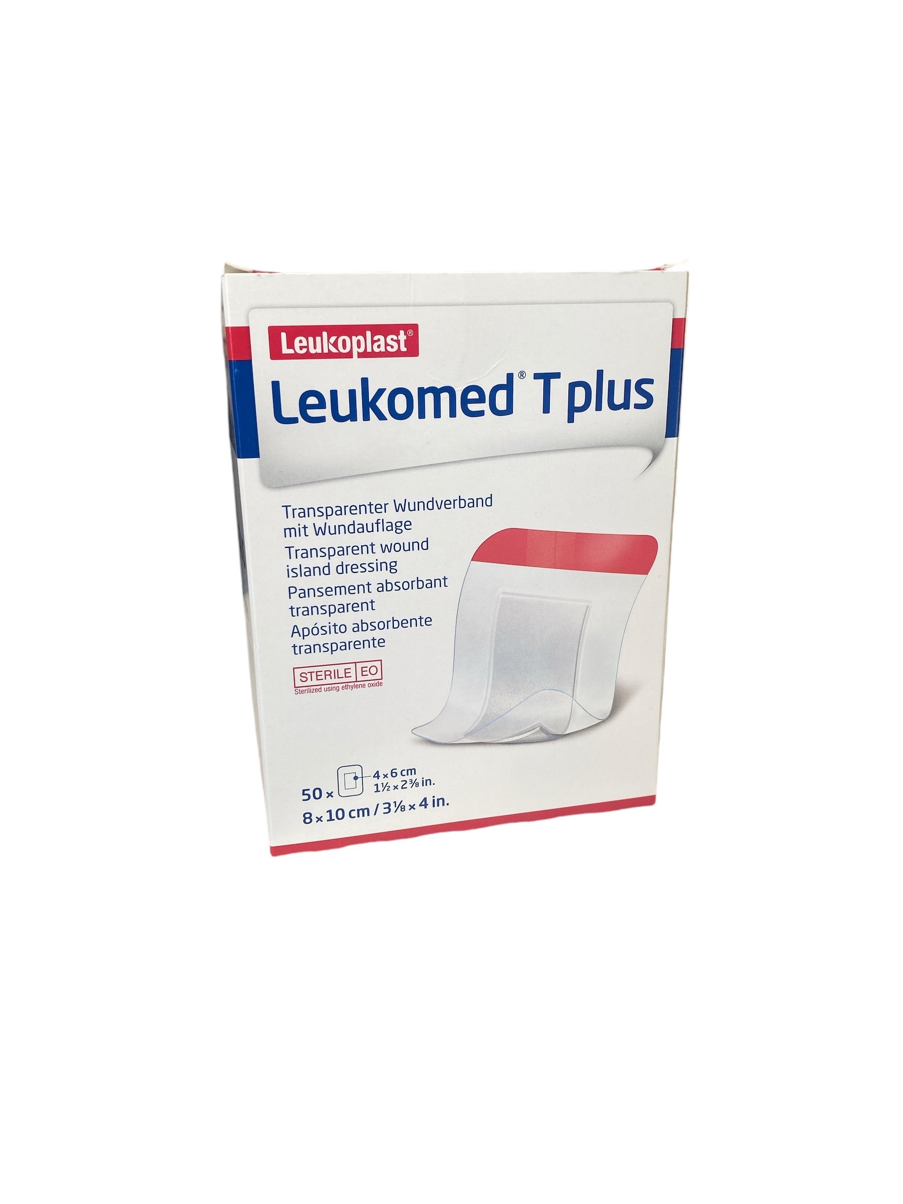 Leukomed T Plus | 8.0 x 10 cm |Pack de 10 Unidades |Apósito Transparente semipermeable