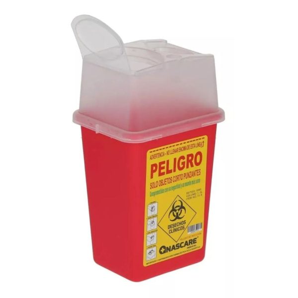 Caja Cortopunzante Rojo 1 Litros