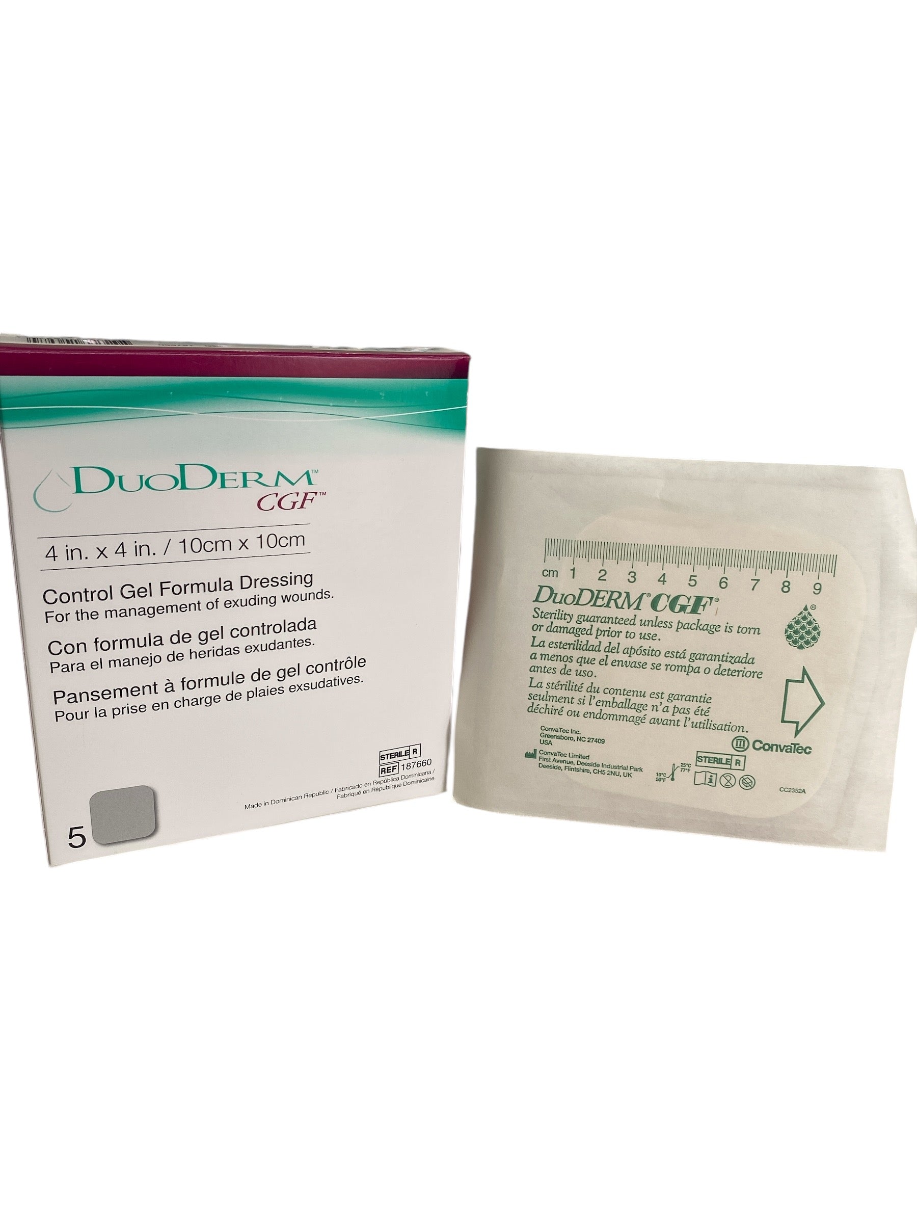 DuoDerm CGF | 10 x 10 cm | Unidad | Aposito Hidrocoloide Con gel Fluido | Convatec