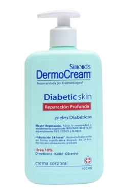 DermoCream Diabetic Skin |Urea 10%| 400Ml/750ML