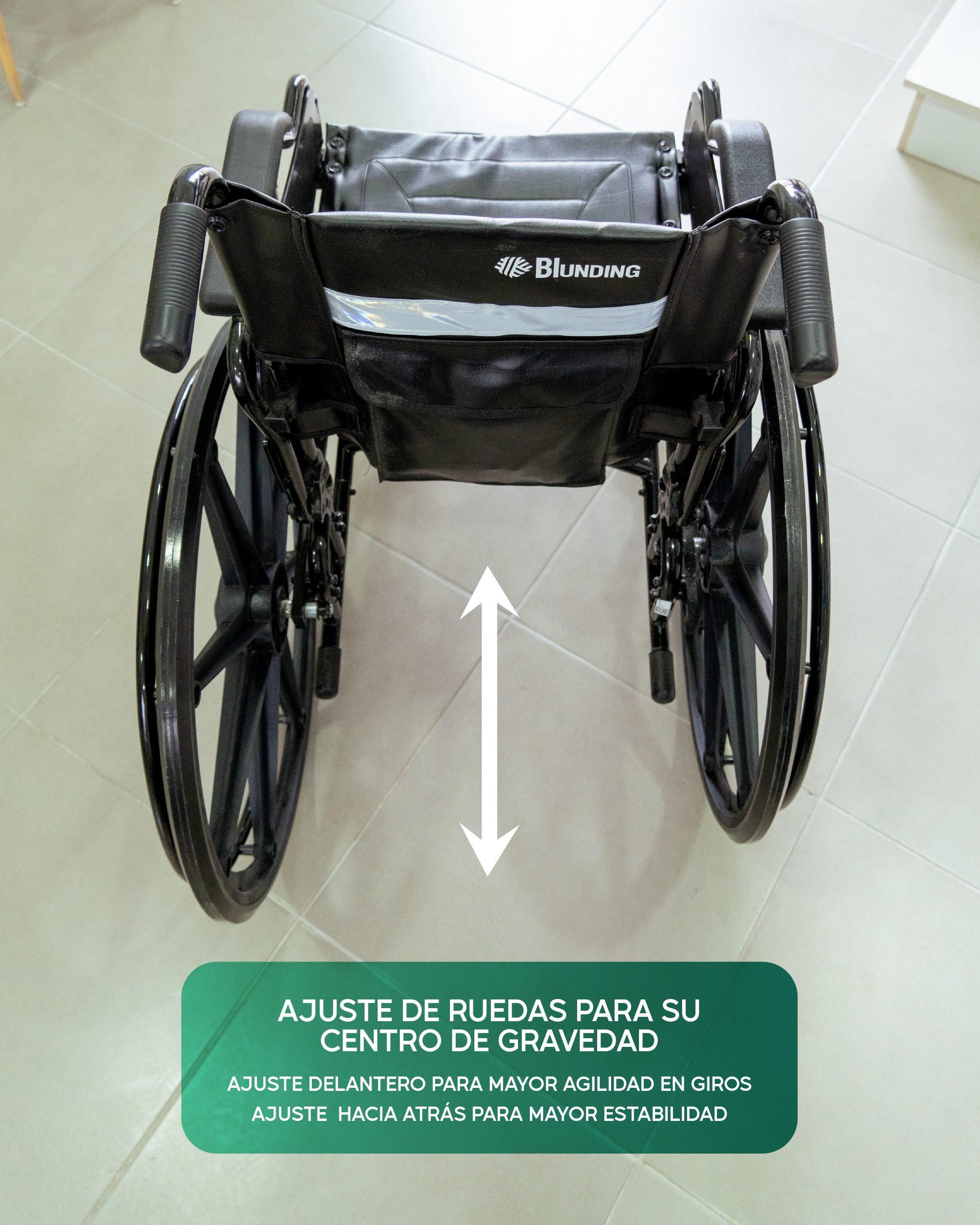 Silla De Ruedas | Premium 2.0 | Brazos Abatibles | Blunding |
