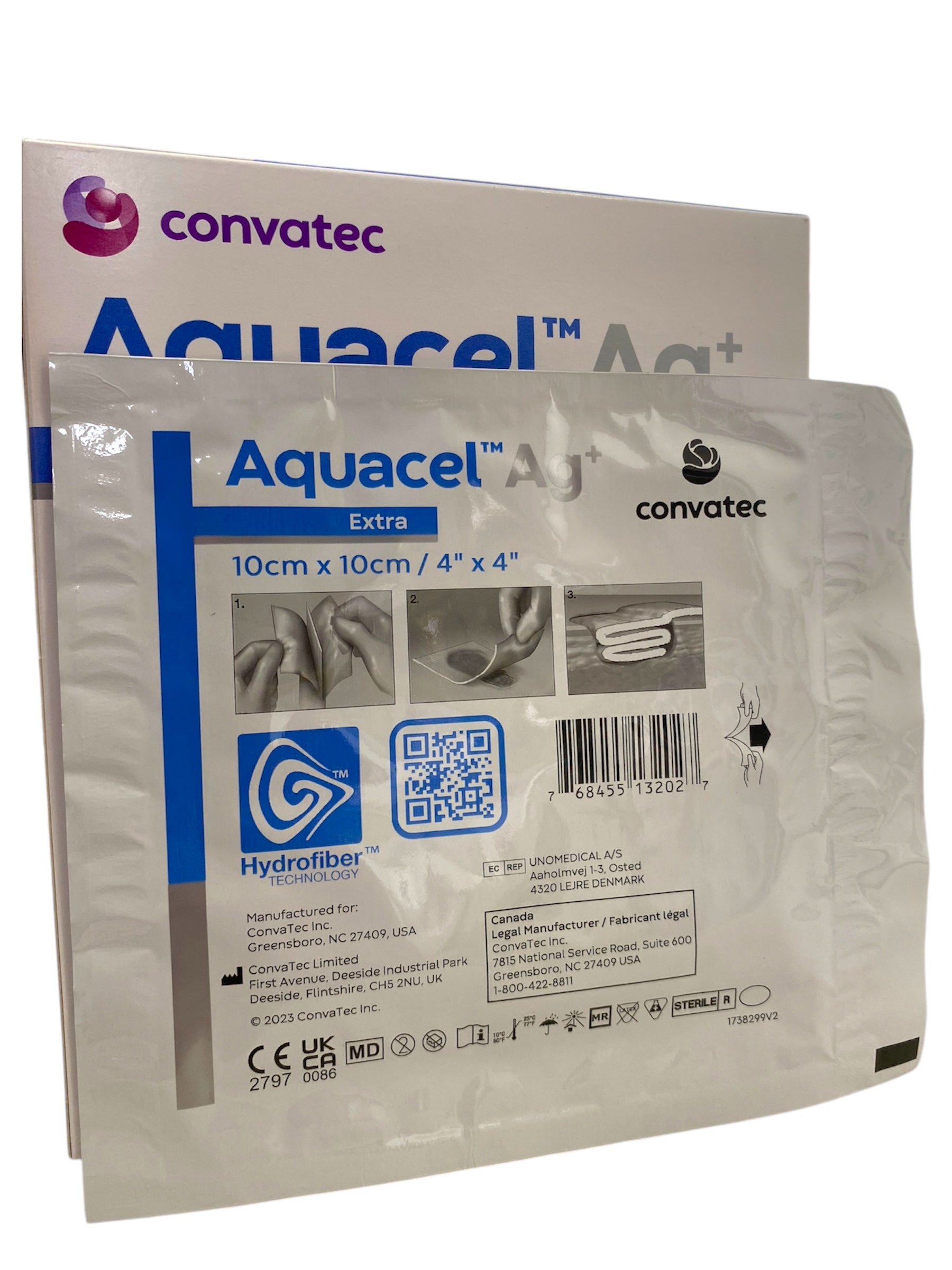 Aquacel Ag+ Extra | 10 x 10 cm | Convatec | Unidad | Tecnología Hydrofiber