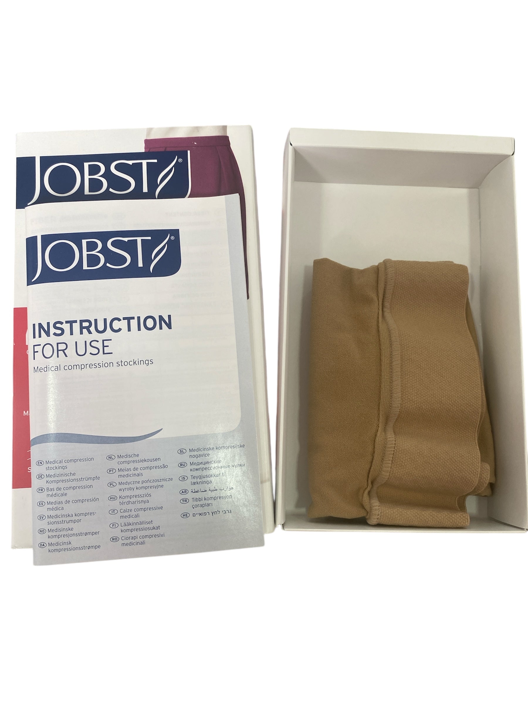 Jobst Opaque | Muslo | Compresión 20-30 mmHg | Color Natural | Punta Cerrada