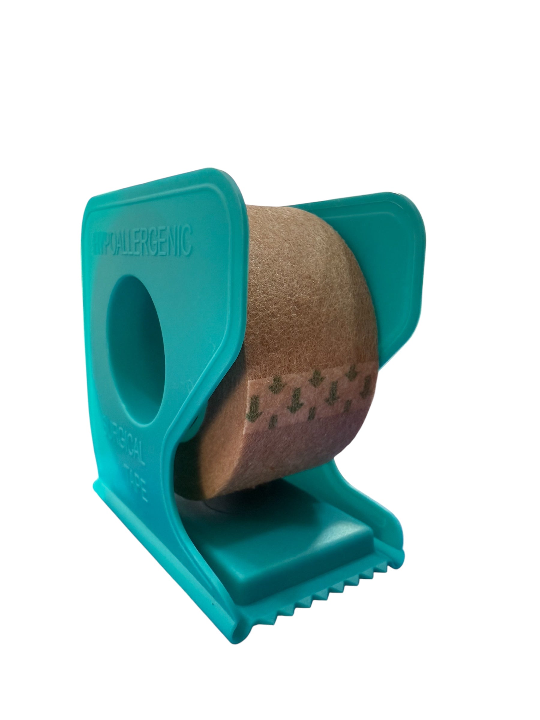 Cinta/Tela Adhesiva de Papel 2,5 cm x 9,2 m Color Beige con Dispensador – Global Healthcare