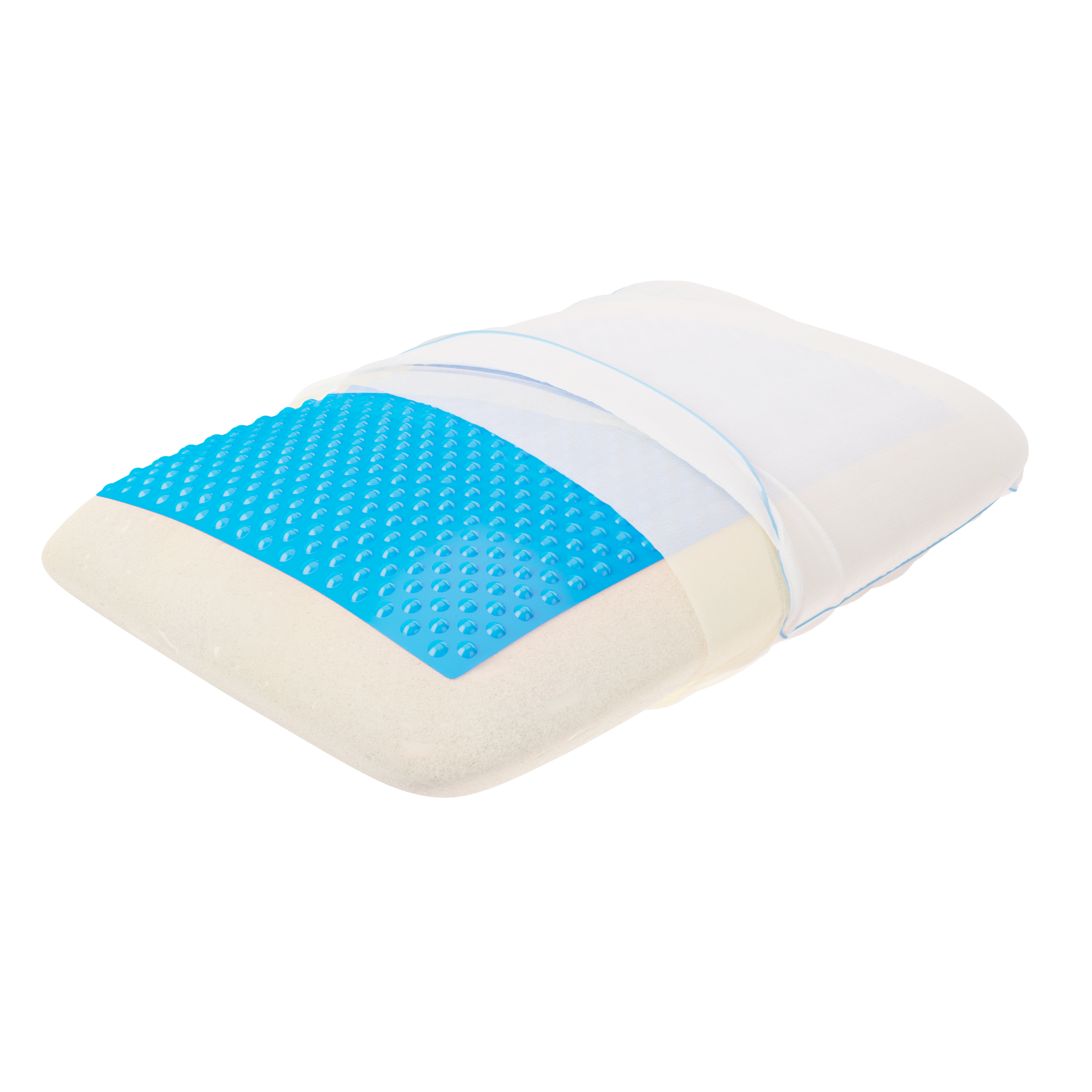 Almohada Con Gel | THERAGEL Blue |Viscoelástica | TheraMart | TM110