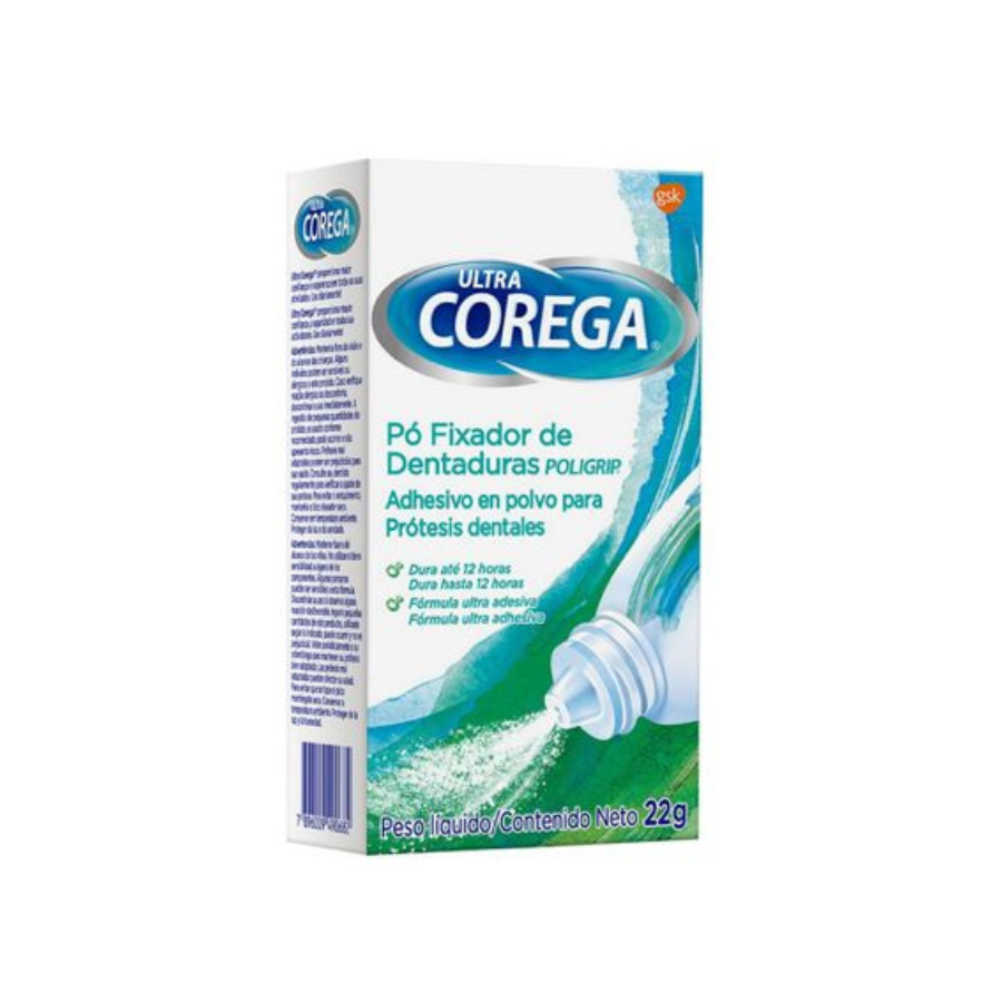 Corega Ultra Polvo Adhesivo Para Prótesis Dentales 22 Gr