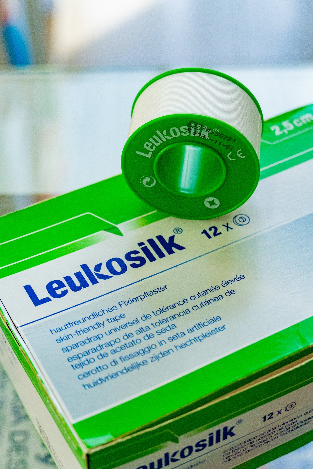 Leukosilk | Cinta De Seda | 2.5 cm x 9.2 M | Piel Sensible