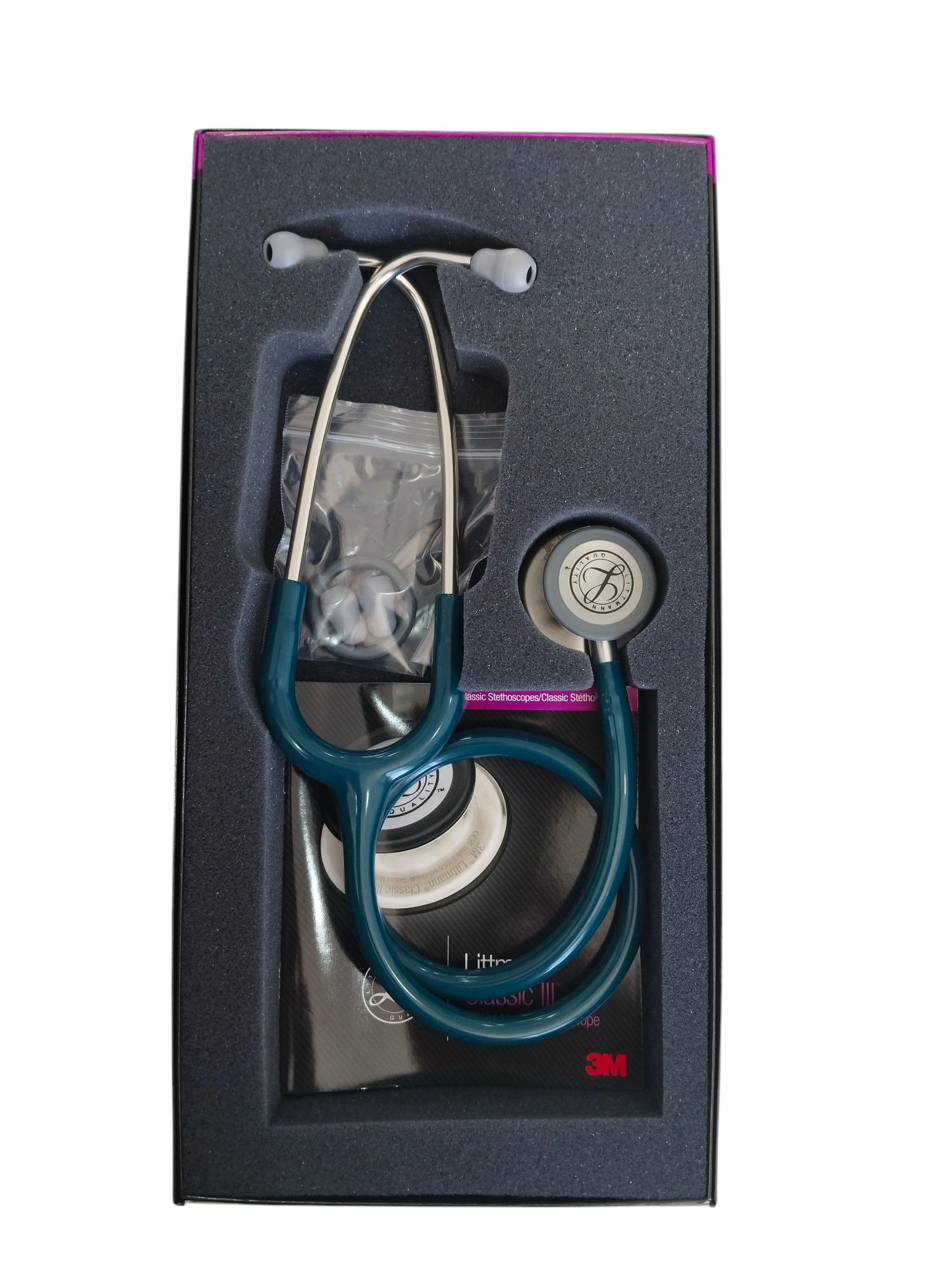 Fonendoscopio Estetoscopio | Littmann Classic III |Azul Caribe