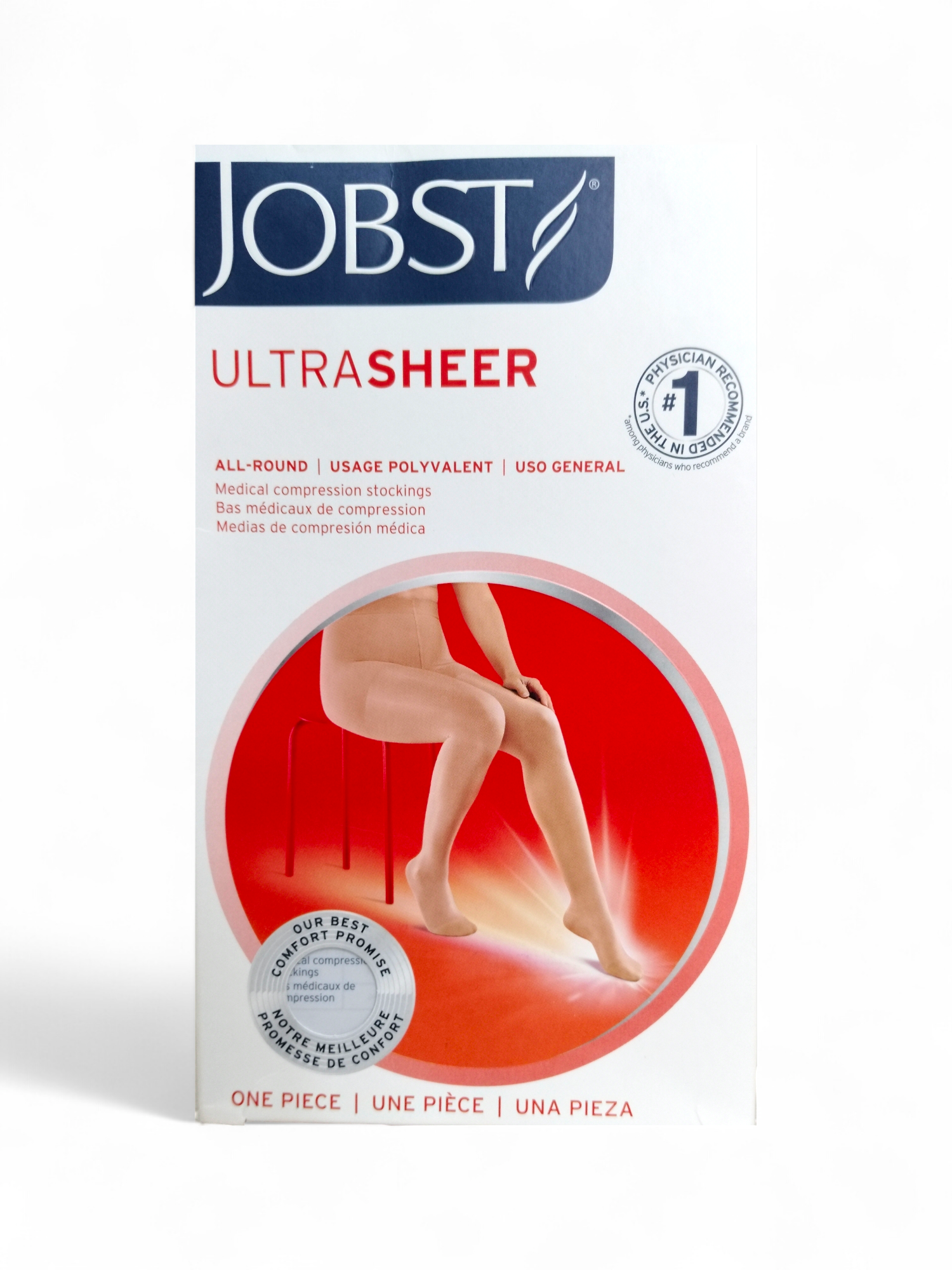 Jobst Ultrasheer | 15-20 mmHg | Panty de Compresión Baja | Punta cerrada | Color Honey Miel