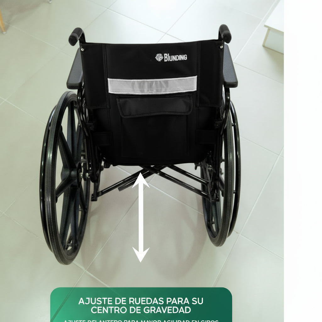 Silla De Ruedas | Premium 2.2 | Brazos Abatibles | Blunding |
