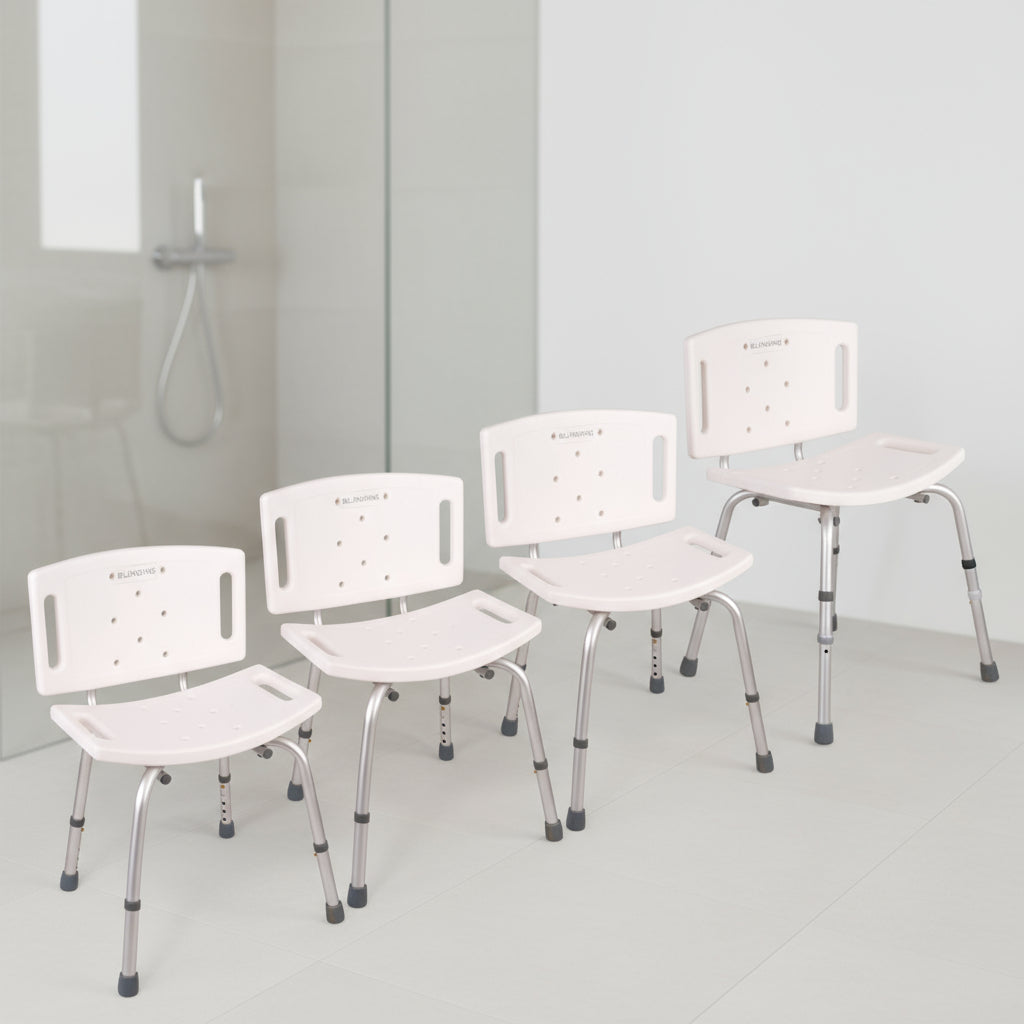 Silla de Ducha | Respaldo | Blunding | Antideslizante