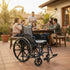 Silla De Ruedas Premium | Con Brazos Abatibles | New Leader