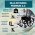 Silla De Ruedas | Premium 2.0 | Brazos Abatibles | Blunding |