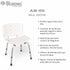 Silla de Ducha | Respaldo | Blunding | Antideslizante