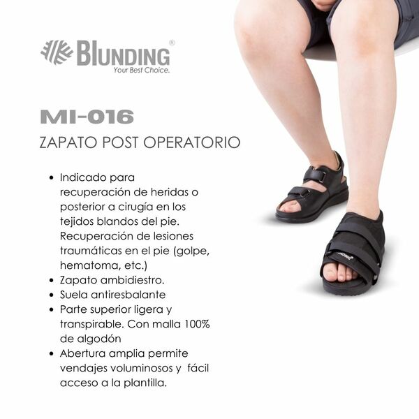 Zapato Post Operatorio | Blunding | Tallas S/M/L/XL