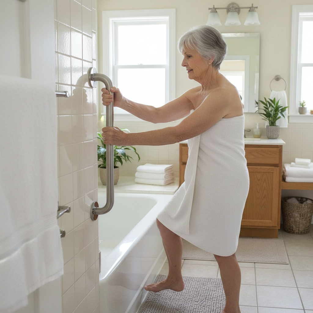 Barra Baño Cromada | Seguridad y Apoyo en Cada Paso | Largos 30-40-60 cm