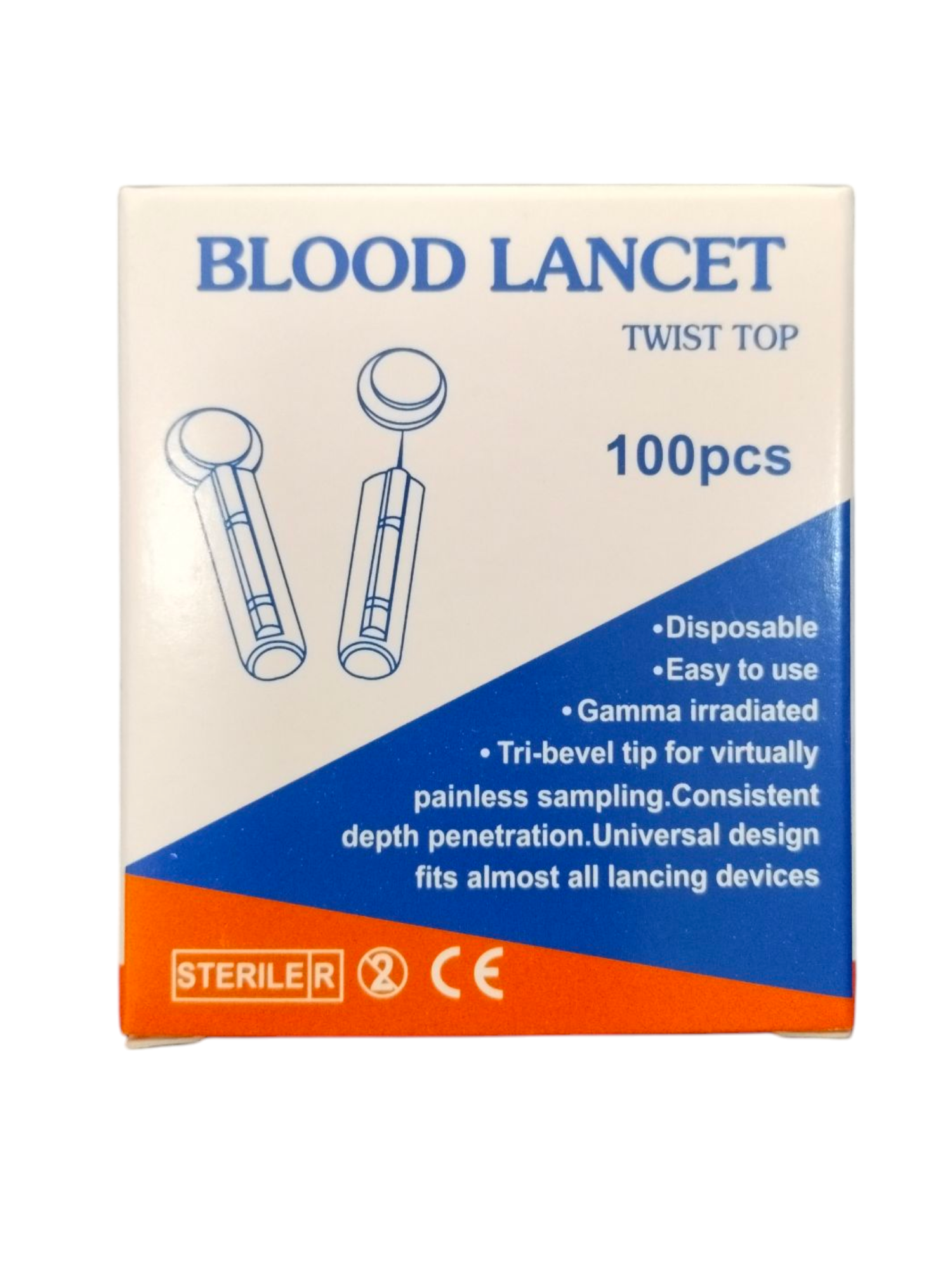 Lancetas Universales | Caja 100 Unidades | Compatibles Con Dispositivos Estándar