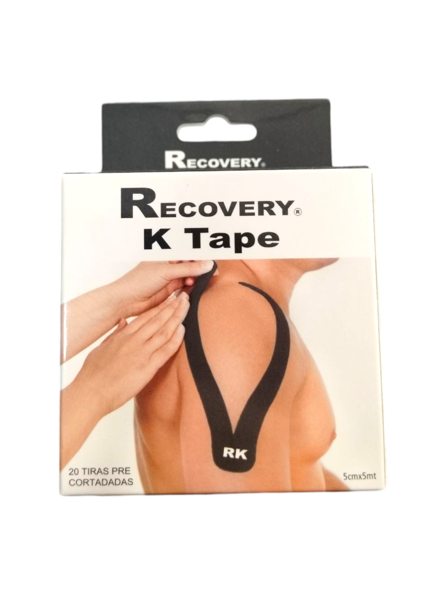 Tape | 5cm x 5 mts | Recovery | Venda Elástica | 20 Tiras Pre Cortadas