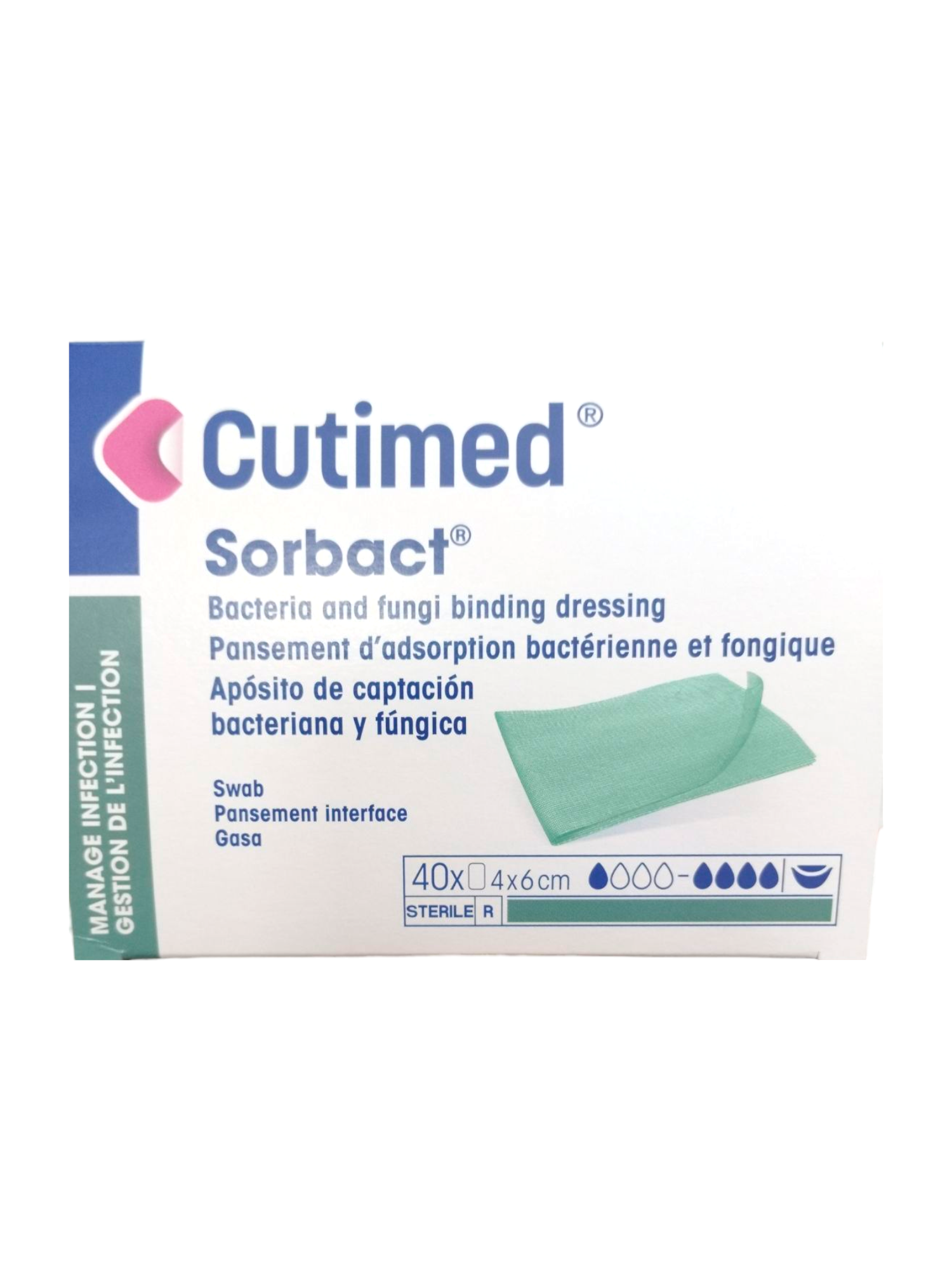 Cutimed Sorbact | Malla Antimicrobiana (DACC) | 4 x 6 cm | Unidad