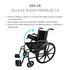 Silla De Ruedas | Premium 2.0 | Brazos Abatibles | Blunding |